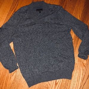 Gray Textured Pullover Sweater